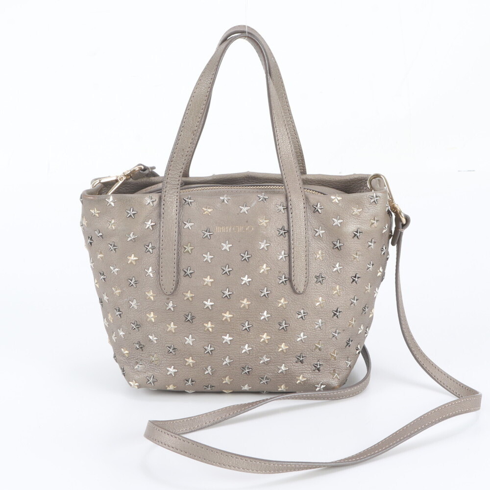 Jimmy Choo Mini Sarah Star Studded Leather 2-Way Shoulder Bag/Handbag for Women